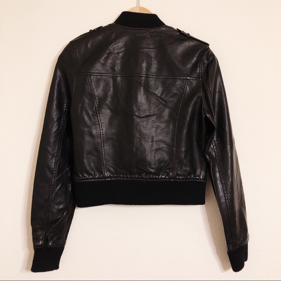 Urban Outfitters Members Only Faux Leather Bomber - Picture 3 of 3
